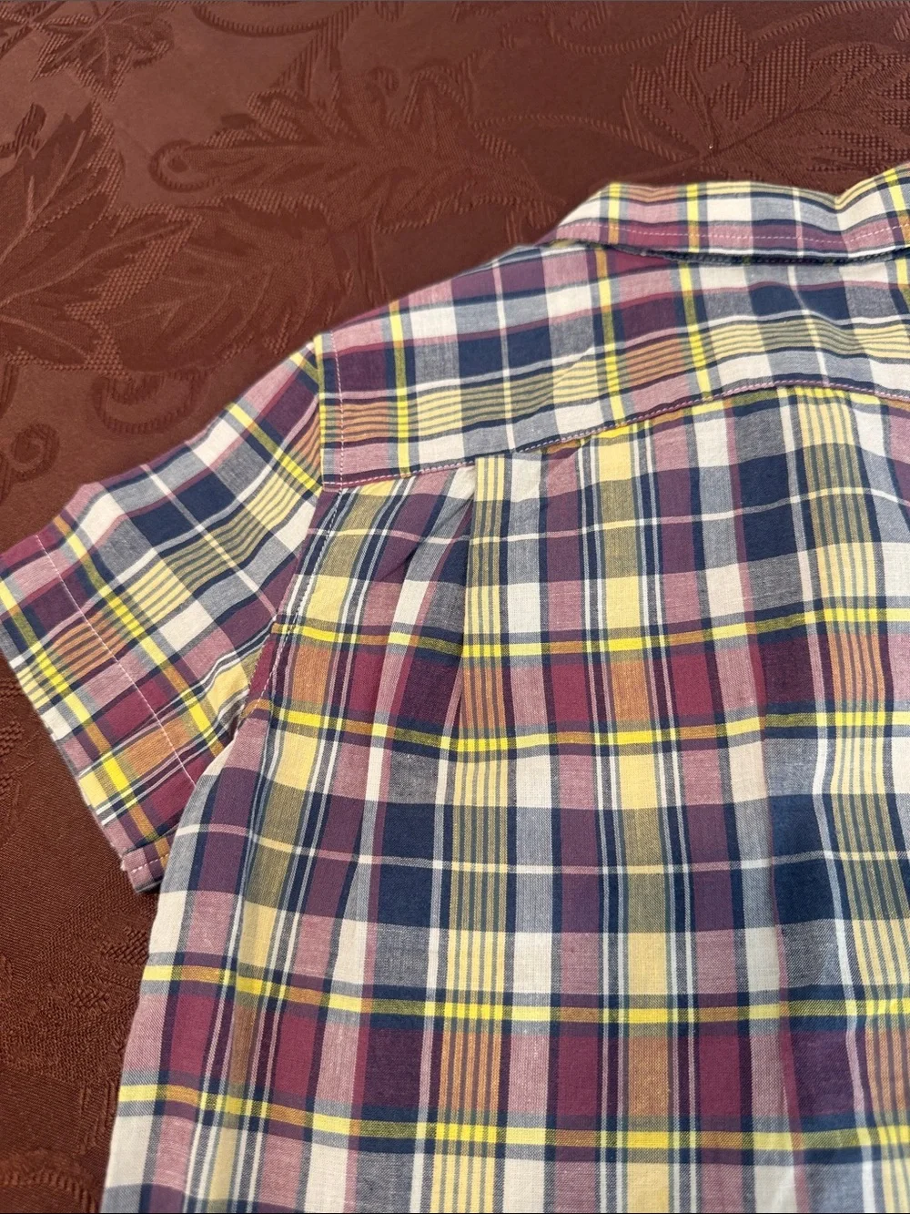 Polo by Ralph Lauren Plaid Cotton Camp Shirt. Boys size 5.